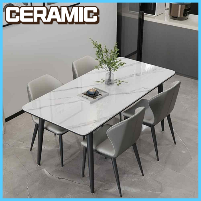 Vellaro 아일랜드 4인용 식탁 인테리어 세라믹 다이닝 4인 거실 라운드 프리미엄 주방