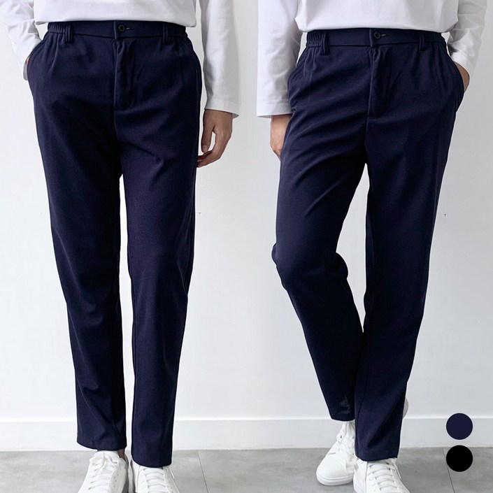 미제이 남자 밴딩 슬랙스 프리미엄 구김없는 바지