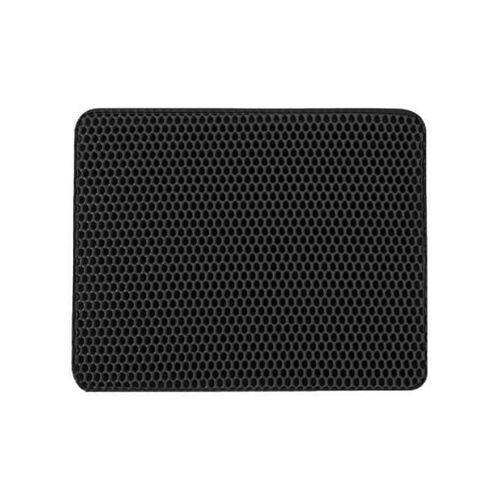 미스터추추 고양이 화장실 사막화방지 이중 벌집구조 모래매트, 블랙, 1개