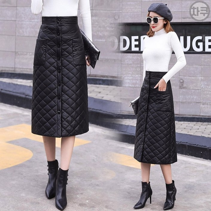 차쿠 여성 패딩치마 누빔스커트 국내배송무료배송