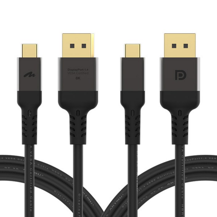 VESA 인증 C타입 to DP 1.4 8K DisplayPort 케이블 1m외, 1개, 3m