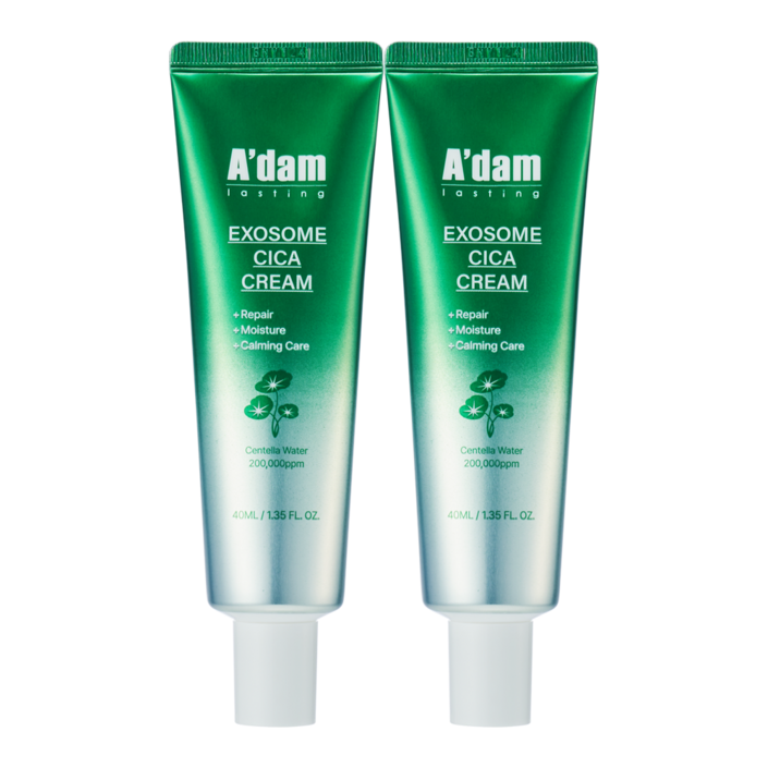 아담공방 EGF 판테놀 피부 진정 가려움증 연고 병풀 추출물 시카 엑소좀 리페어 크림, 2개, 40ml