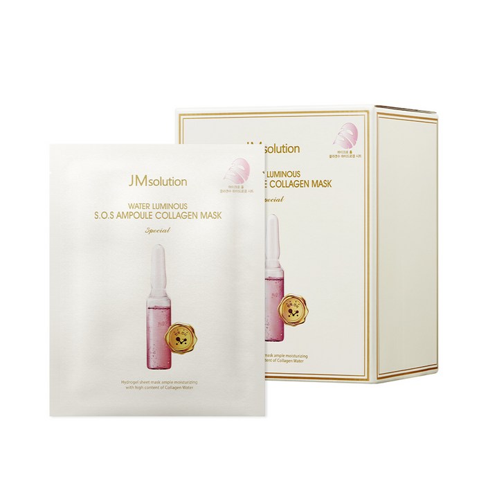 35매 제이엠솔루션 물광 에스오에스 앰플 콜라겐 마스크 스페셜, 35개입, 10개