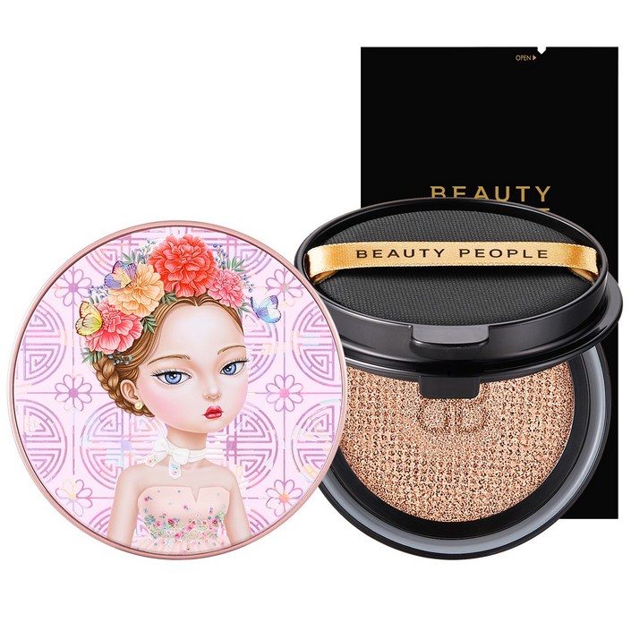 본품+리필 뷰티피플 철벽녀 시즌16 두유 크림 커버 쿠션 파운데이션 18g, 1개, 본품[버전1]+리필/21호