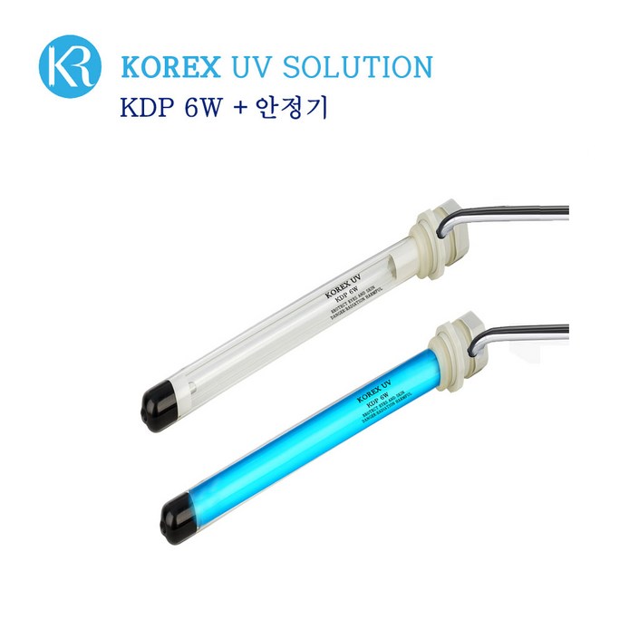 KOREX UV / 이중관 살균램프 KDP 6W, 1개, 이중관 살균램프 6W+안정기