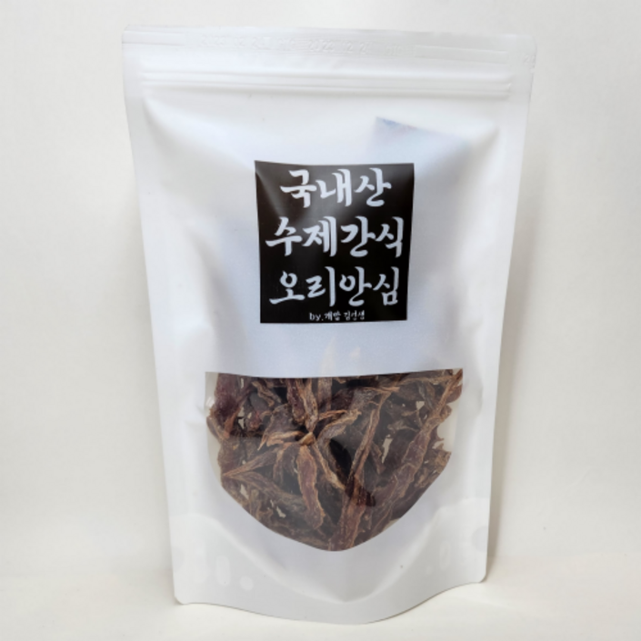 반려견수제간식 개밥 김선생 국내산 오리가슴살 수제간식 강아지간식 대용량 200g, 200g