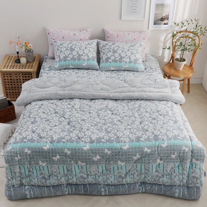 겨울 극세사 이불 이부자리 침구 겨울이불 먼지없는 이불