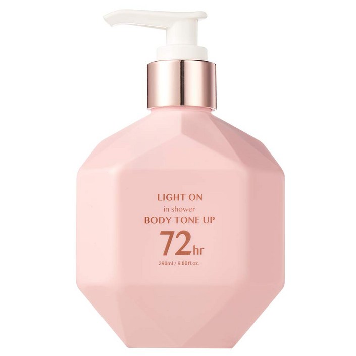 비오엠 라이트 온 인 샤워 바디 톤업 바디로션 베이비파우더향, 290ml, 1개