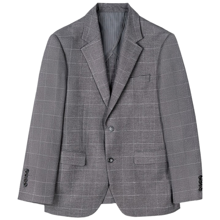 인터메조 25SS 썸머 블레이저 정장 자켓 체크그레이 IMFSMJK101