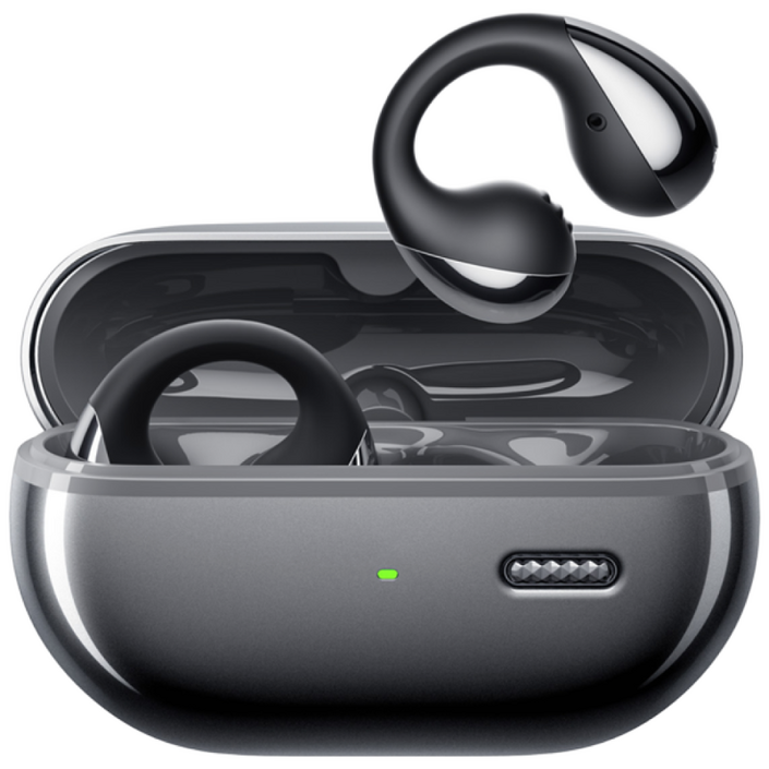 사운드피츠 펄클립 Pro 오픈형 무선 블루투스 이어폰, 블랙