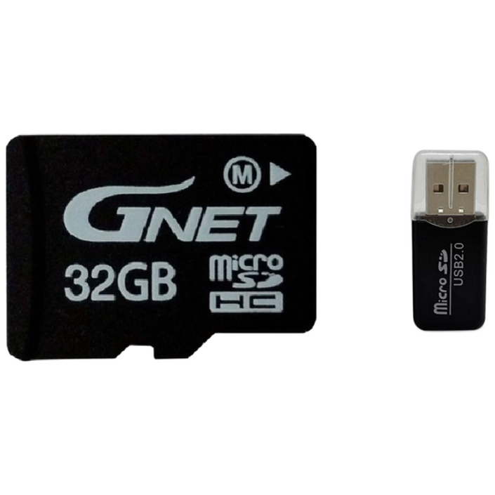 지넷 블랙박스 정품 SD메모리카드 16G 32G 64G 카드리더기 포함, 1개, 32GB