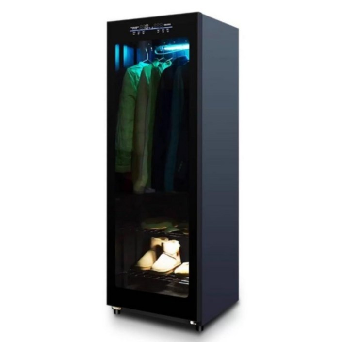 클레니온 저소음 스타일러 에어다리미 UV살균 가정용 신발 의류관리기, 블랙, 268L