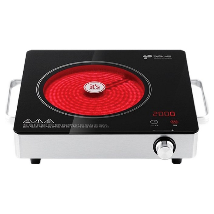 키친아트 렉스 실속형 하이라이트 손잡이 전기레인지 1구, KA805A, 일반형