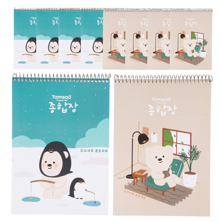 탐사 두꺼운 종합장 130g 40매, 10개입
