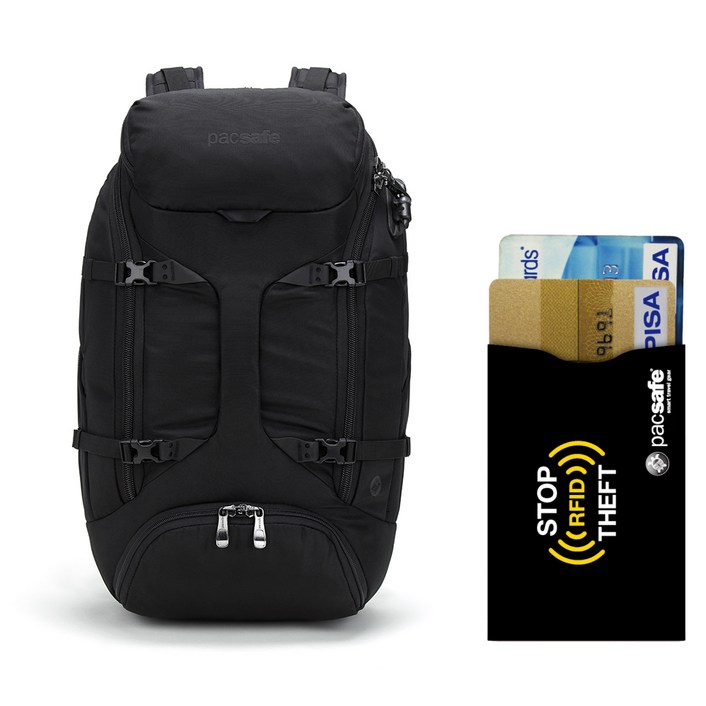 팩세이프 EXP35 트래블 도난방지 백팩  RFID차단 카드슬리브 2p 세트