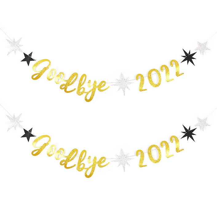 조이파티 goodbye 2022 캘리그래피 가랜드