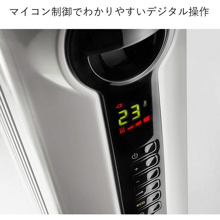 드롱기 데롱기DeLonghi 오일 히터 화이트 L자형 플랫 핀 8장 810 다다미용 JRE0812