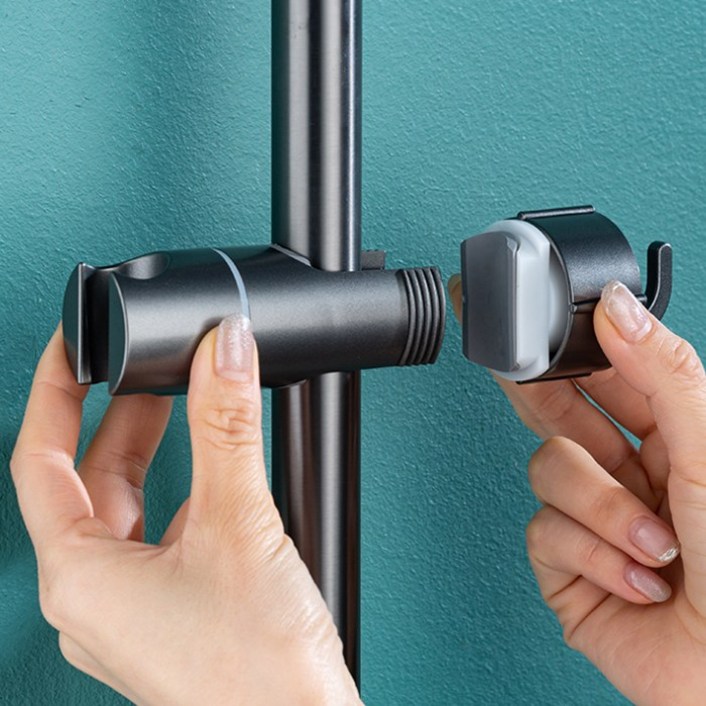 생활의신 무타공 슬라이드 분리형 샤워기 홀더