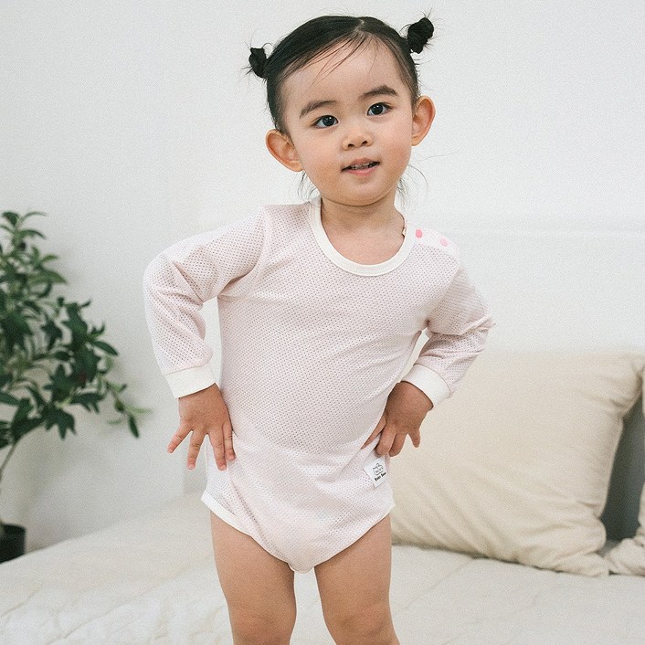 51 베이비붐 유아동 항균메쉬 바디슈트 태열방지 아기 유아 긴팔 9부 봄 여름 가을 국내생산 51 베이비붐 유아동 항균메쉬 바디슈트 태열방지 아기 유아 긴팔 9부 봄 여름 가을 국내생산