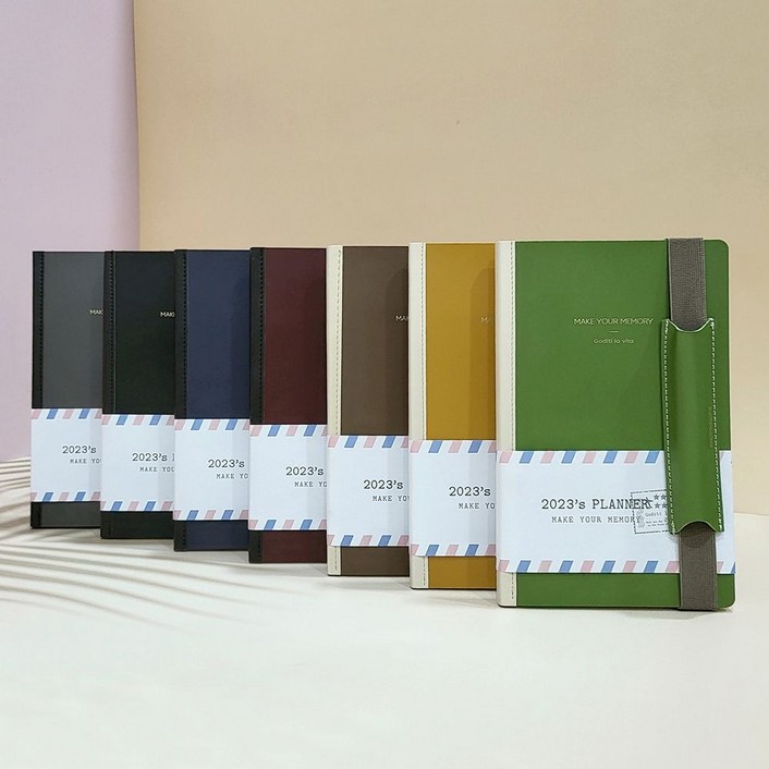 꼼꼬미 앵글프리 가죽 양장 다이어리 업무용 DIARY