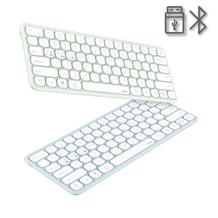 충전식 블루투스5.0 무선 겸용 키보드 멀티페어링 최대 3대 노트북 태블릿 패드 맥북 스마트폰 휴대용