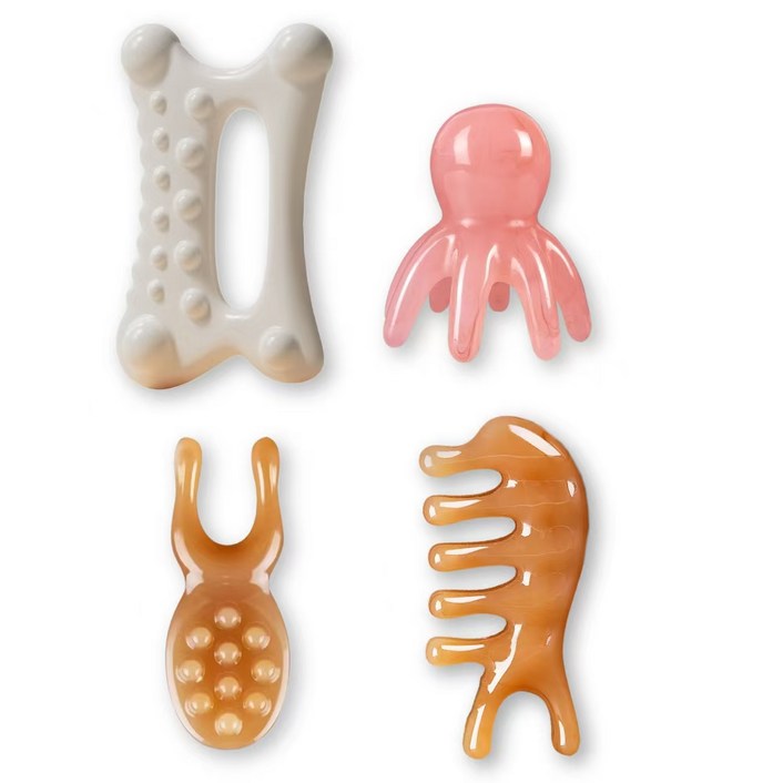 FASEN 괄사 마사지기 문어괄사 바디 페이스 괄사 4종, 1개