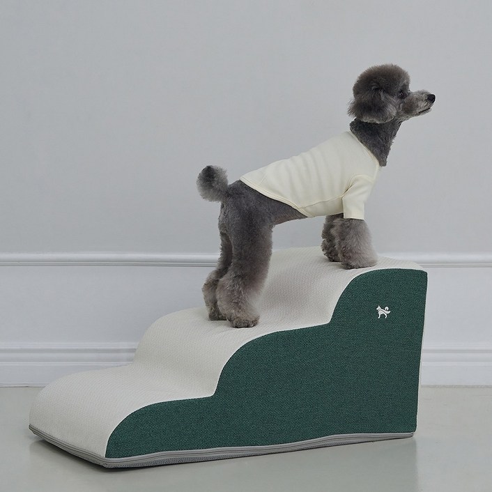 슈퍼펫 강아지계단 논슬립 슬개골보호 미끄럼방지 3단 커브 스텝