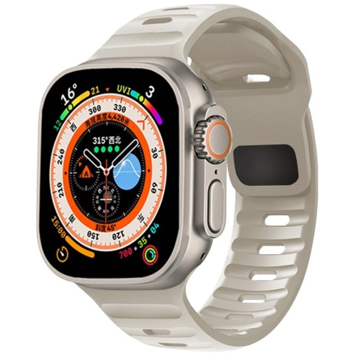 Fegwilde 애플워치 호환 계단 실리콘 스포츠 스트랩 밴드 11 10 9 8 7 6 SE1/2/3 49/45/44/42/41/40/38mm 울트라1/2/3 스트랩