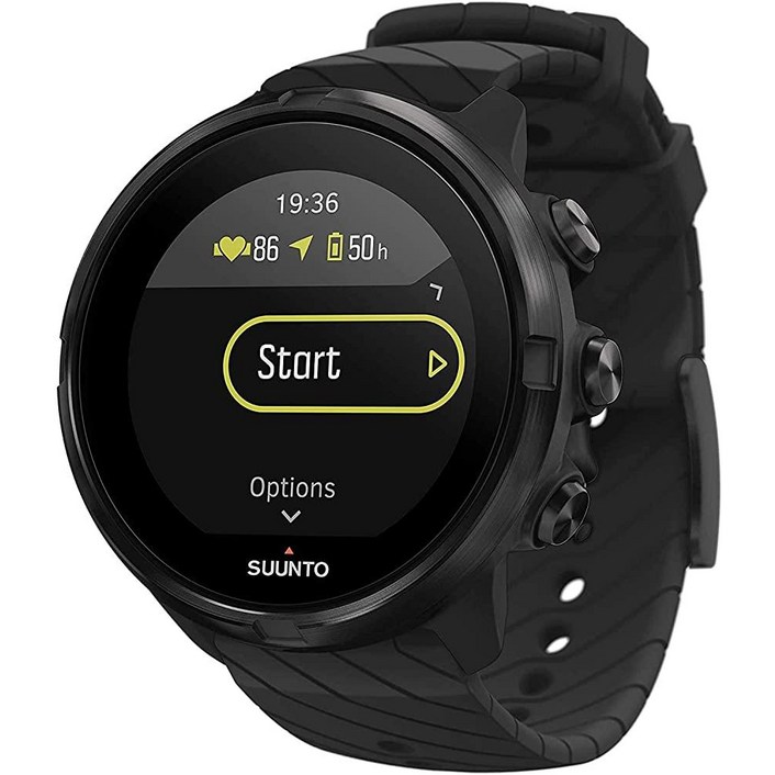 순토 9 GPS 스포츠 시계, Non-Baro, 올 블랙