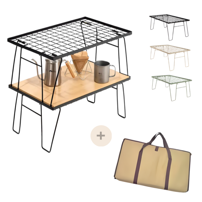 벨라룸 캠핑 쿨러 스탠드 아이스박스 워터저그 받침대, 블랙