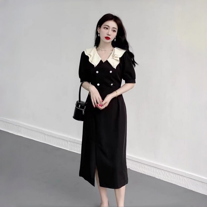 여름 여자 빅사이즈 패션 롱 원피스 데일리룩 프렌치 하객룩 오피스룩 원피스