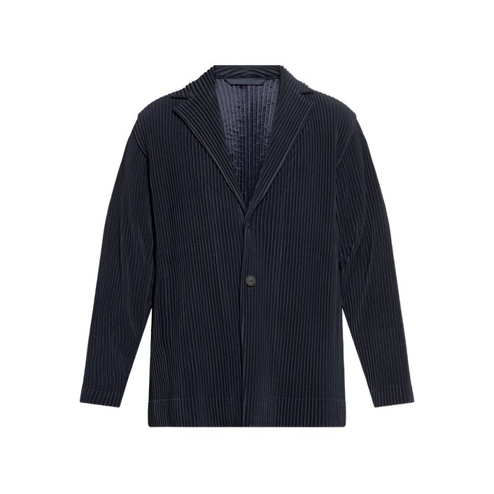 옴므플리세이세이미야케 플리츠 싱글 브레스티드 블레이저
