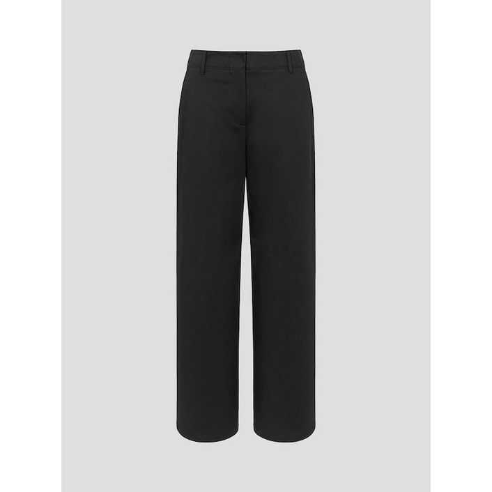 정품 빈폴 레이디스 여성 바지 BEANPOLE 치노 스트레이트 팬츠 블랙 슬랙스