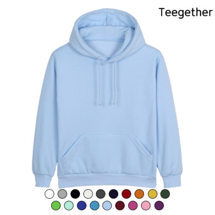 티게더 남녀공용 특양면 무지 후드티 19컬러