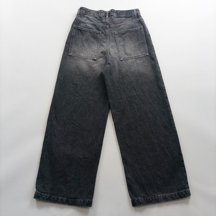 자라 청바지 일자 흑청 와이드 데님팬츠 사이즈27