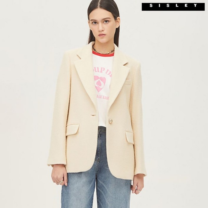 시슬리 로지 원버튼 자켓 SAJK02311 CR