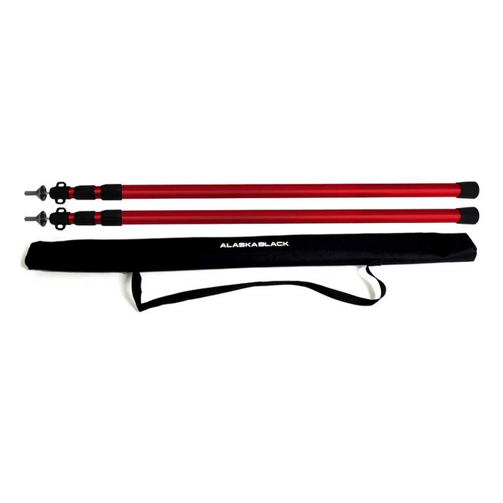 캠핑 슬라이드 가변 메인 폴대 2개 +가방