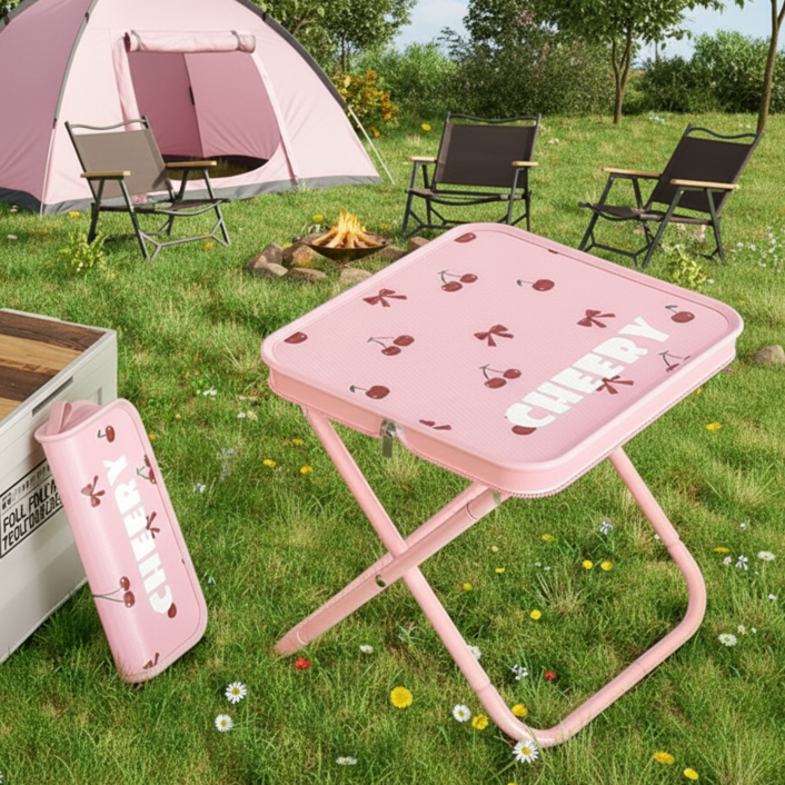 러블리한 초경량 휴대용 접이식 의자 미니 피크닉 캠핑 체어
