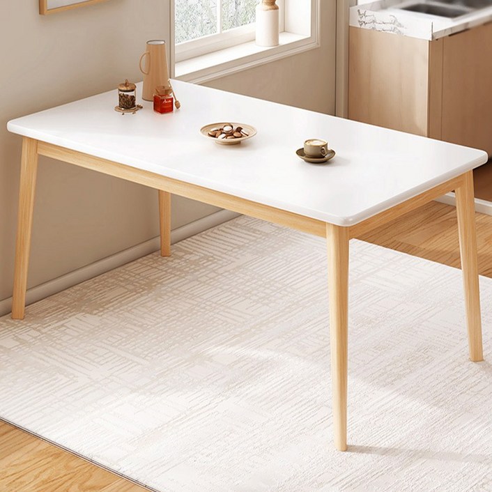 FONOW  식탁 심플 홈리스 우드 테이블 1200mm