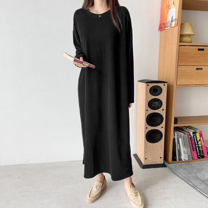 마이쏭 벨르루즈핏롱원피스 빅사이즈 체형커버 차르르