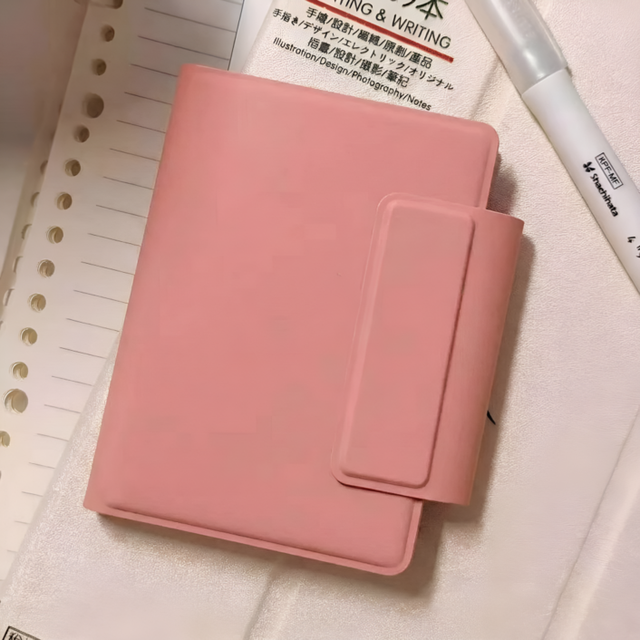 2026년 A7 미니 플래너 12월시작 초경량 다이어리 포켓 휴대용, 핑크