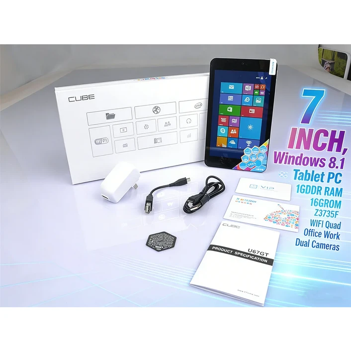 1G RAM 16GB 7인치 윈도우 8.1 태블릿 PC 시스템 Z3735f WIFI  코어 사무용 듀얼 카메라