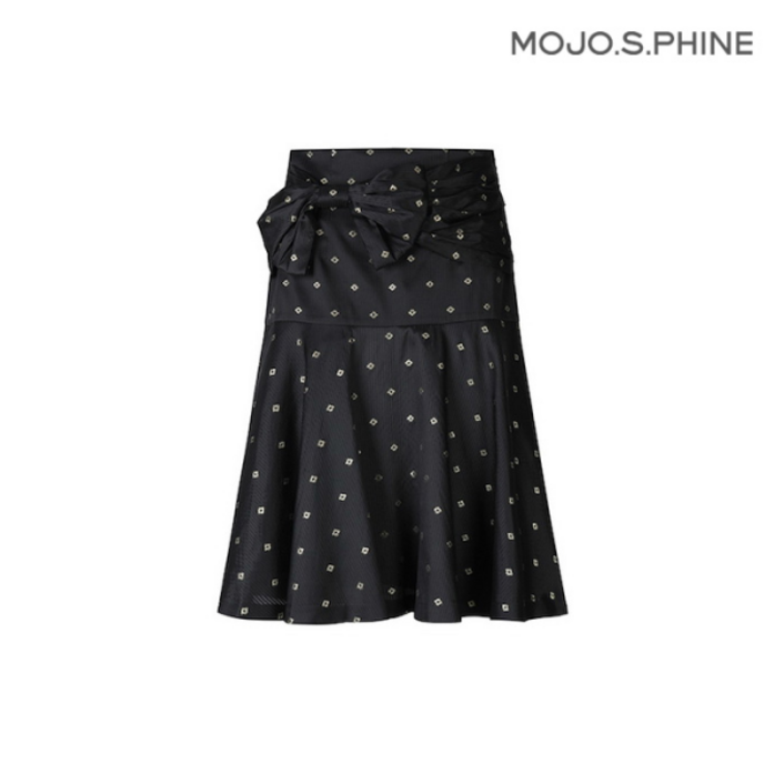 MOJO 모조에스핀 리본장식 A라인 플레어 스커트 BKJ223MSD002DH2802086