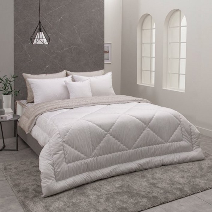 브랜드매장판 알레르망 Allerman 에일2 차렵이불 D 단품 베이지리버서블