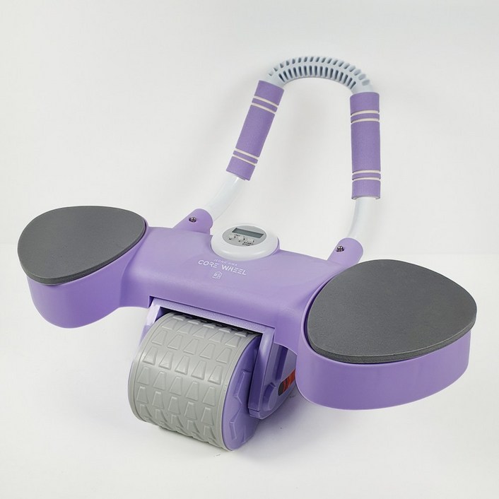 정화 슬라이드 코어 ab슬라이드 홈트레이닝 복근운동기구 코어휠 무릅보호 패드, 퍼플