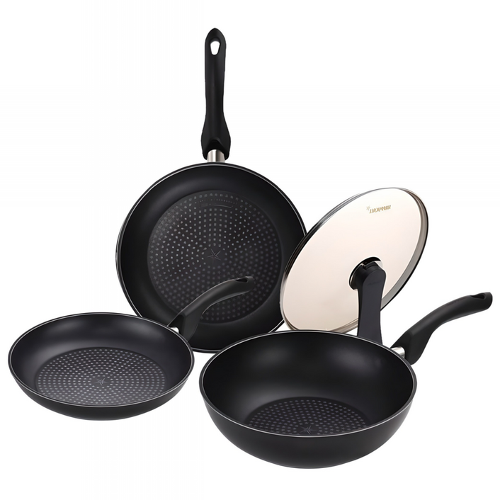 해피콜 매시브 다이아몬드 IH 프라이팬 4종세트, 1개