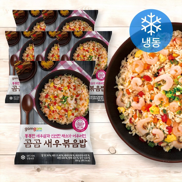 곰곰 새우 볶음밥 냉동, 300g, 6개