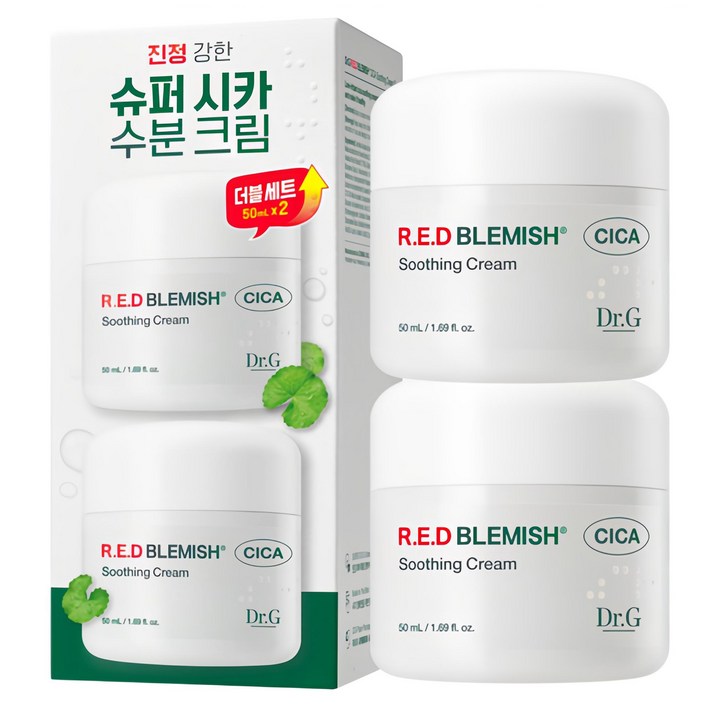 닥터지 레드 블레미쉬 시카 수딩 크림, 50ml, 2개