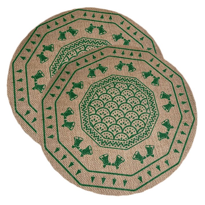 소니오 원형 크리스마스 테이블매트