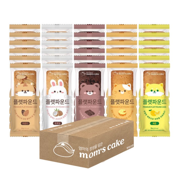 맘스케이크 플랫파운드 혼합세트, 30개, 50g